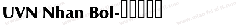 UVN Nhan Bol字体转换
